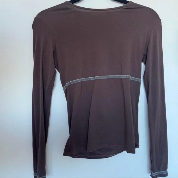 Paloma Wool Long Sleeve Top with Contrasting Trim - Picture 3 of 4